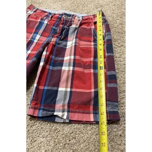 American Eagle Men's Size 30 Classic Red Plaid Shorts - Picture 3 of 11